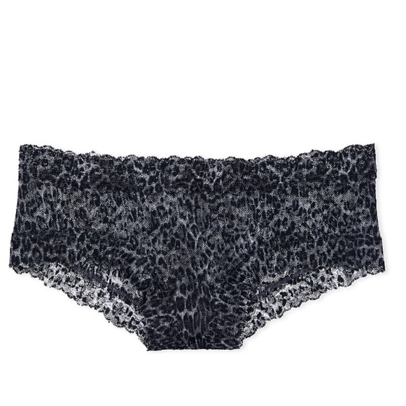 Victoria’s Secret The Lacie
Lace-Up Lace Cheeky Tornado Grey Leopard NWT! -Med - Picture 1 of 4